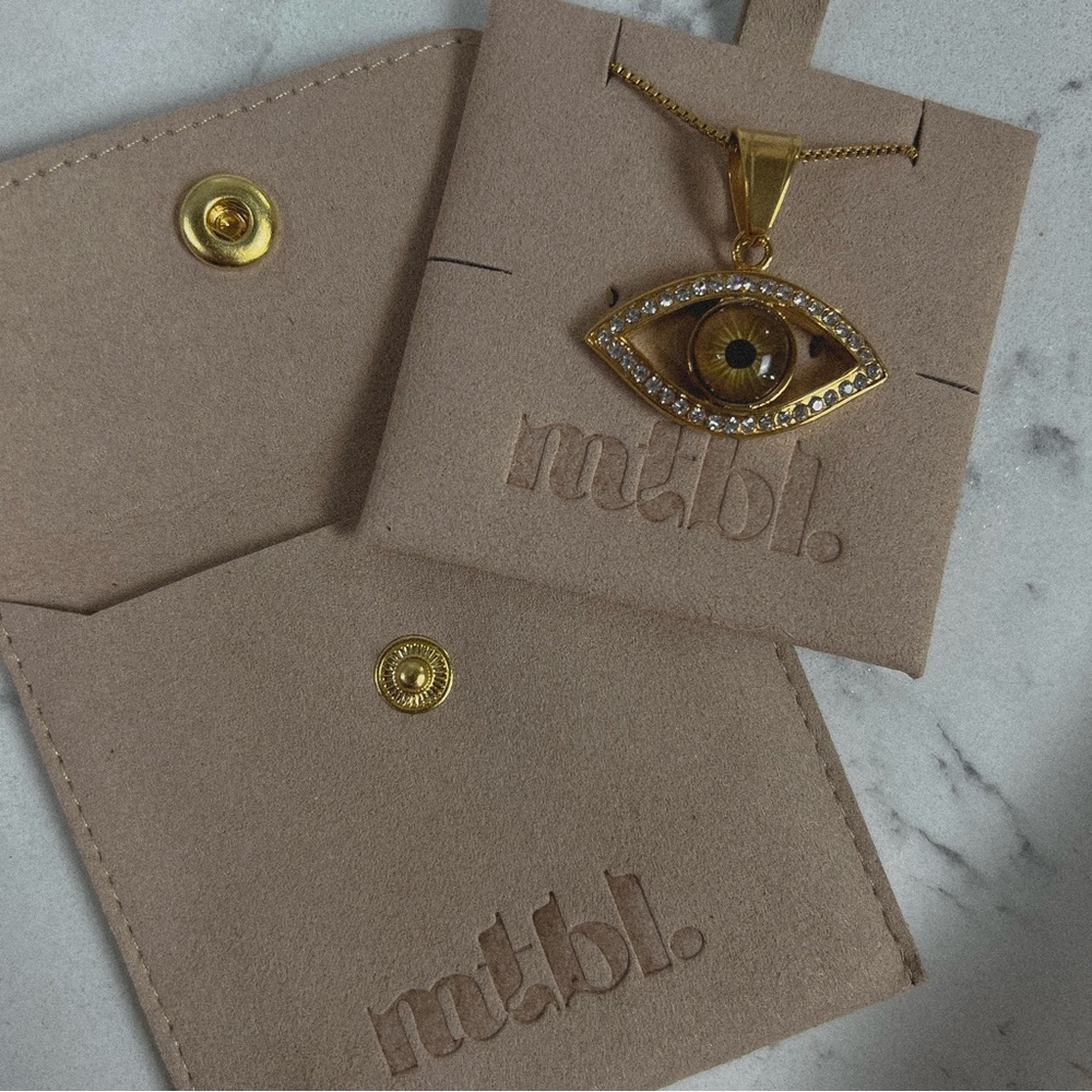 18k Gold Plated Eye Necklace